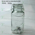 Glas Material Big Mason Jar Saft Spender